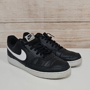 Nike Mens Court Vision Black and White Sneakers 12